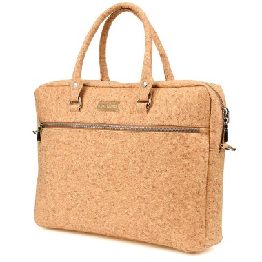 Aktówka torba duża laptopówka korka naturalnego wegańska CV01