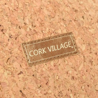 Torebka damska  duża shopperka koszyk z korka wegańska CorkVillage czarna CV03