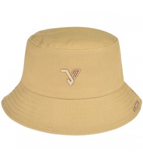 Beżowy Kapelusz dwustronny bucket hat modny kap-t-1