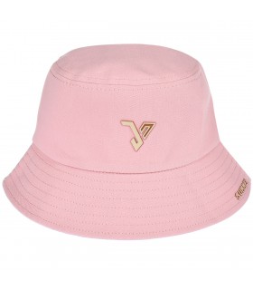 Różowy Kapelusz dwustronny bucket hat modny kap-t-1