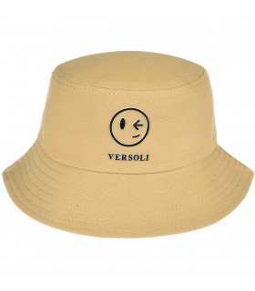 Beżowy Kapelusz dwustronny bucket hat modny beige kap-t-3