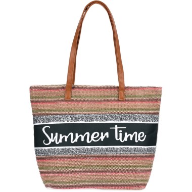 Duża torba plażowa torebka summer wzory pojemna | Krateczka.pl