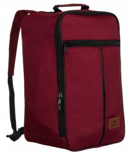 Plecak podróżny lekki bagaż podręczny unisex Peterson bordowy BPP06