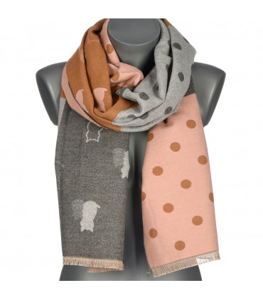 Patchwork Szalik damski duży bawełniany| Krateczka.pl