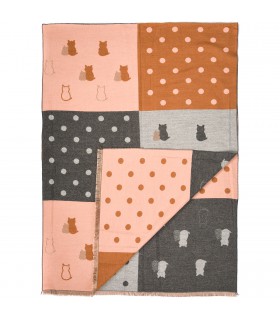 Patchwork Szalik damski duży bawełniany| Krateczka.pl
