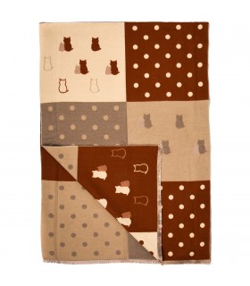 Patchwork Szalik damski duży bawełniany| Krateczka.pl