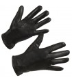 Rękawiczki skórzane męskie polar miś premium czarne K35