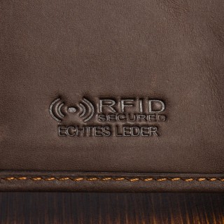 Portfel skórzany męski duży Beltimore  brązowy RFiD - krateczka.pl
