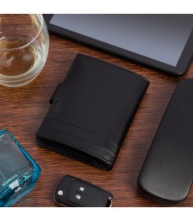 Męski portfel skóra licowa klasyczny RFiD Beltimore G06 | krateczka.pl