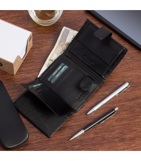 Męski portfel skóra licowa klasyczny RFiD Beltimore G06 | krateczka.pl