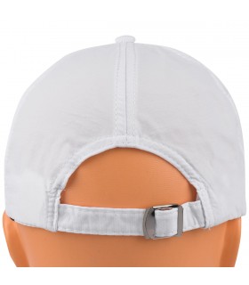 Biała czapka z daszkiem baseballówka regulowana Versoli unisex modna cz-m-81