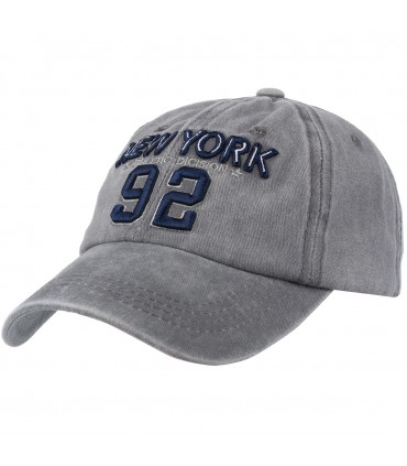 Szara Czapka z daszkiem baseballówka vintage unisex - krateczka.pl