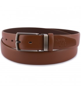 Beltimore skórzany pasek premium 3,5 cm męski brązowy| Sklep Krateczka