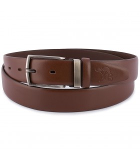 Beltimore skórzany pasek premium 3,5 cm męski brązowy| Sklep Krateczka