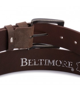 Beltimore skórzany pasek premium 4 cm męski brązowy| Sklep Krateczka
