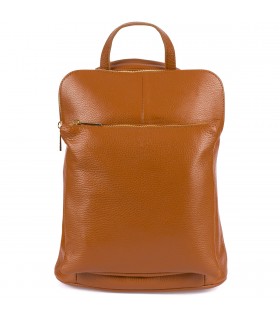 Camelowy plecak damski, elegancki plecak elegancki A4 S40| krateczka.pl