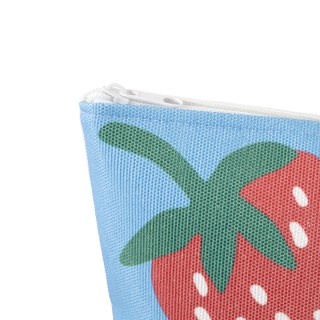 Torba Plażowa Płócienna I love summer na niebieskim tle marynarska | krateczka.pl