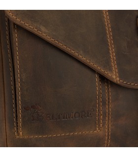 Beltimore torba męska na ramię skórzana elegancka brązowa N18 | Krateczka.pl