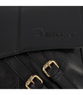 Beltimore torba męska na ramię skórzana elegancka czarna N03 | Krateczka.pl