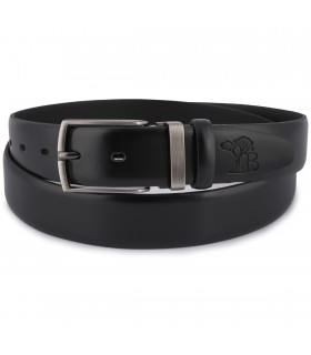 Beltimore skórzany pasek premium 3,5 cm męski czarny| Sklep Krateczka