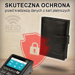 Portfel Damski Skórzany Poziomy Vintage duży Beltimore Q63 - krateczka.pl