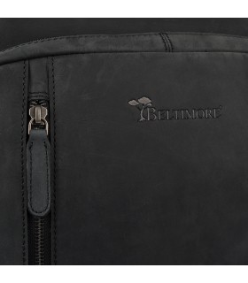 Plecak skórzany na laptopa 15,6 duży A4 Beltimore czarny N09 | Krateczka.pl