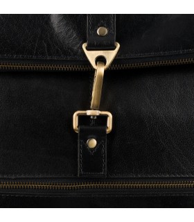 Plecak skórzany na laptopa 15,6 duży A4 Beltimore czarny N19 | Krateczka.pl