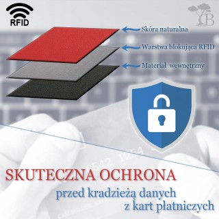 Portfel skórzany lakierowany duży czerwony Alessandro krateczka.pl