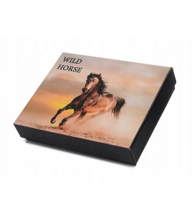 Portfel skórzany męski duży czarny Wild Horse RFiD