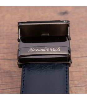 Pasek męski skórzany automat 3,5 szeroki Alessandro | krateczka.pl