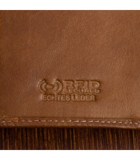 Portfel skórzany brąz vintage duży RFiD Beltimore i pasek zestaw T80- krateczka.pl