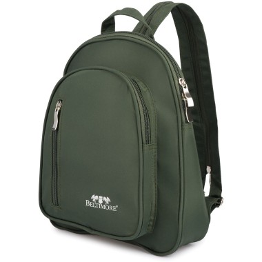 Wodoodporny plecak dwukomorowy ciemno-zielony Beltimore R37| krateczka.pl