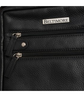 Beltimore torba męska na ramię skórzana elegancka czarna N30 | Krateczka.pl
