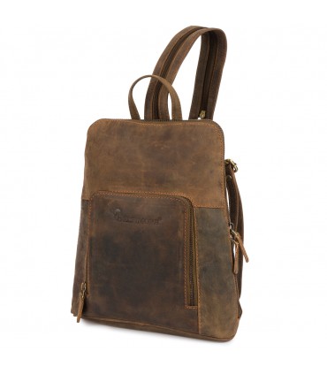 Plecak saszetka nerka przez ramię crossbody brazowy S11 | Sklep Krateczka.pl