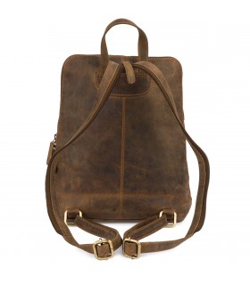 Plecak saszetka nerka przez ramię crossbody brazowy S11 | Sklep Krateczka.pl