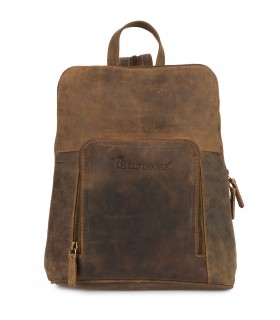 Plecak saszetka nerka przez ramię crossbody brazowy S11 | Sklep Krateczka.pl