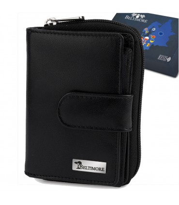 Portfel skórzany damski RFiD na karty skóra Beltimore A02|krateczka.pl