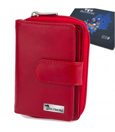 Portfel skórzany damski RFiD na karty skóra Beltimore A02|krateczka.pl