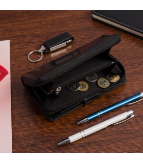 Portfel skórzany damski RFiD na karty skóra Beltimore A07|krateczka.pl