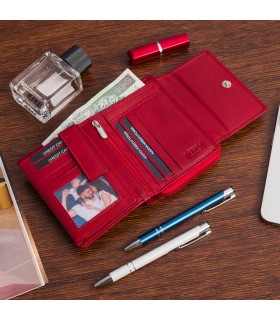 Portfel skórzany damski RFiD na karty skóra Beltimore A08|krateczka.pl
