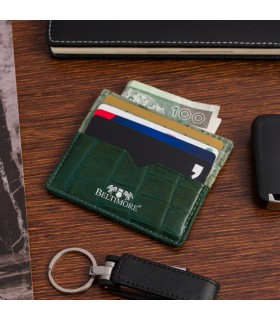 Etui na dokumenty karty wizytówki skórzane Beltimore E49| krateczka.pl