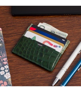 Etui na dokumenty karty wizytówki skórzane Beltimore E49| krateczka.pl