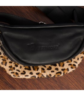 Nerka Damska Skóra Panterka Beltimore Premium Regulowany Pasek Beltimore F39 | Krateczka.pl