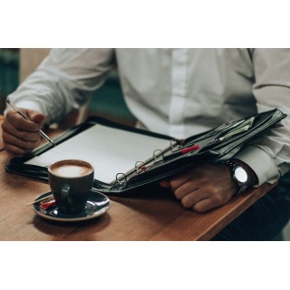 Czarny Beltimore luksusowy męski biwuar neseser aktówka | Krateczka.pl