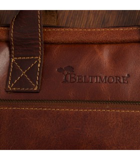 Beltimore torba męska na ramię skórzana duża brązowa N04 | Krateczka.pl