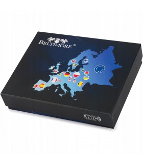 Portfel skórzany duży RFiD nubuk brązowy zasuwany skóra - KRATECZKA.PL
