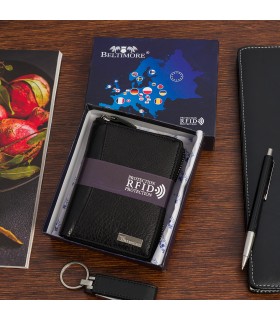 Męski portfel skórzany klasyczny RFiD duży Beltimore P08|krateczka.pl
