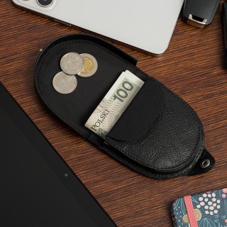 Podkówka portfel etui na pieniądze skórzana banknotówka Beltimore| Krateczka.pl