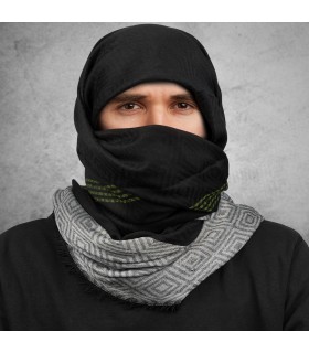 Arafatka Chusta Męska Bawełniana Czarna Krata Wojskowa Taktyczna ARF | Krateczka.pl
