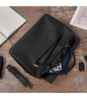 Torba męska na dokumenty A4 laptopa czarna Beltimore M06 | Krateczka.pl